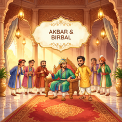 Akbar Birbal story illustration