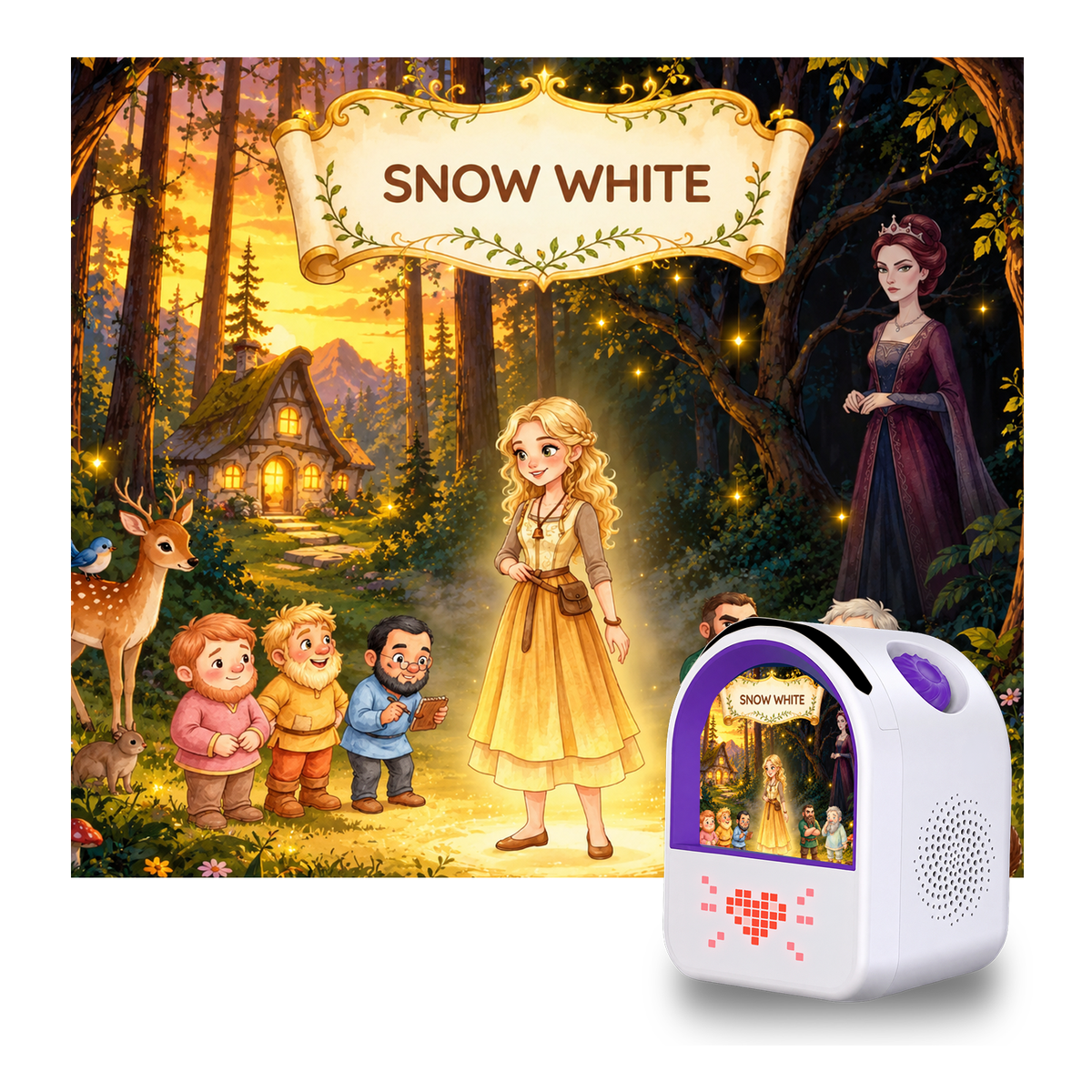 Snow White playset with Wippi player
