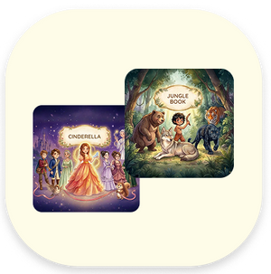 Playset with story books/cards - unlimited stories