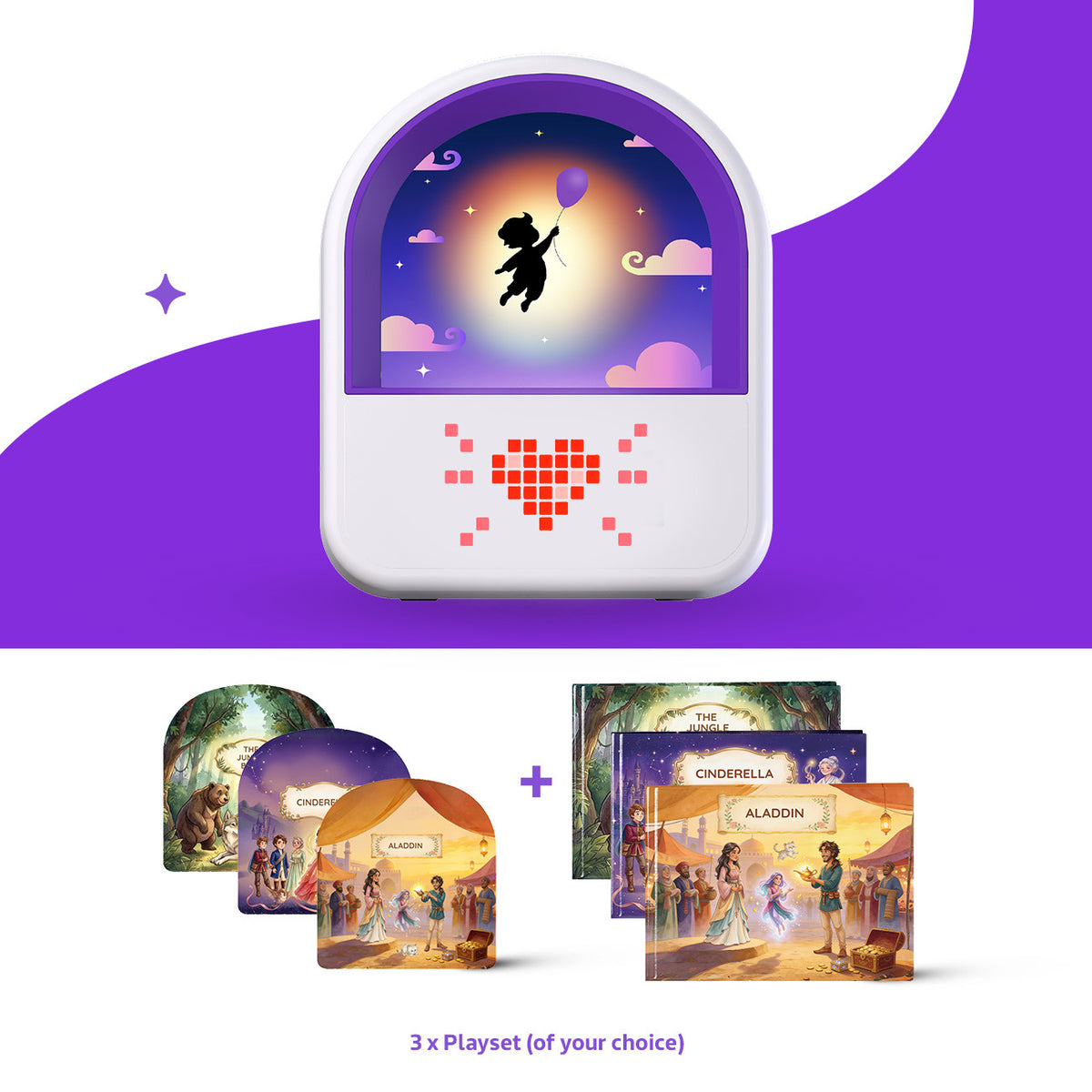 Wippi Essential Kit (Wippi Player + 3 Playsets of Your Choice)